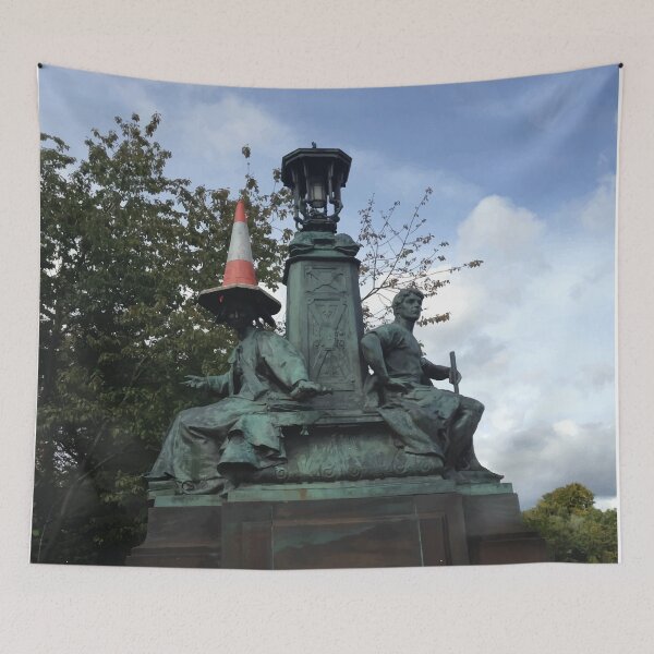 Item preview, 'Bonnie Orange Bonnet' Urban Glasgow Vectorized Photographic Image  designed and sold by Instaglasgows.