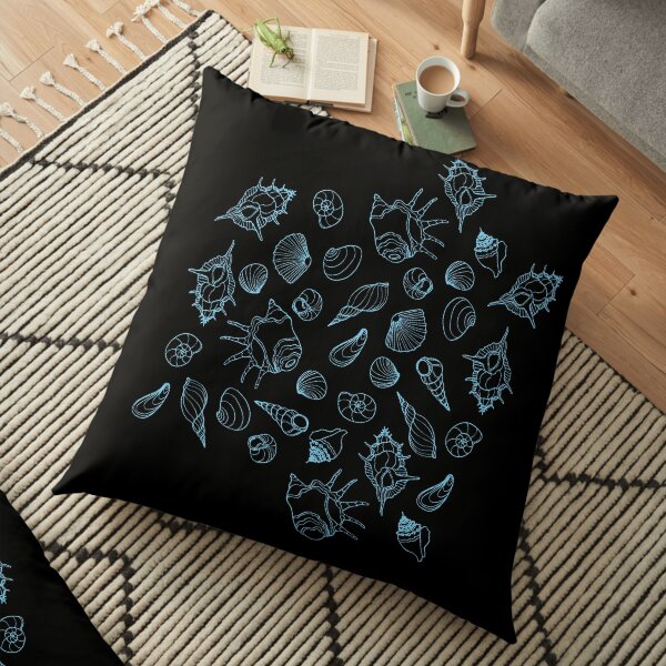 Motif de coquilles Coussin de sol