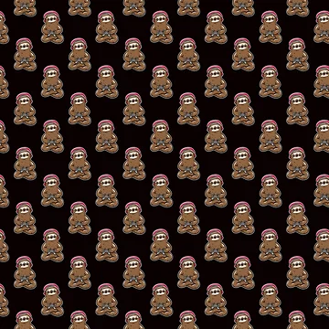 Artwork thumbnail, Gamer Sloth Pattern by Whynot123