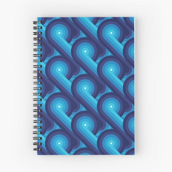 Item preview, Disco Circles Geometric Pattern – Blue designed and sold by RoguePatterns.