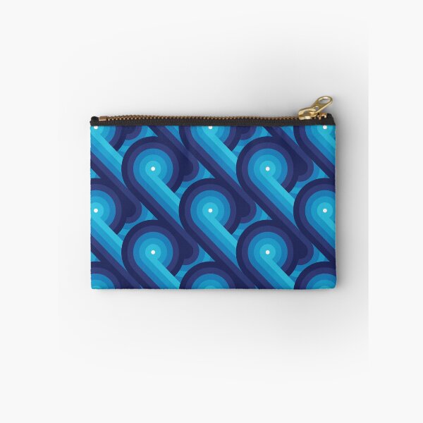 Item preview, Disco Circles Geometric Pattern – Blue designed and sold by RoguePatterns.