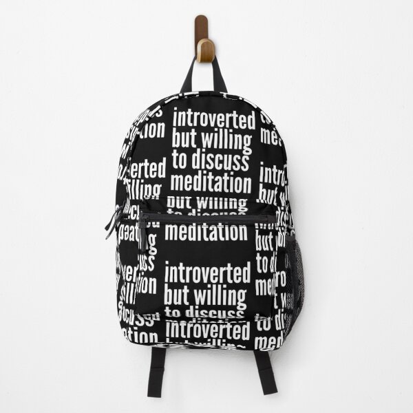 Item preview, Introverted but willing to discuss Meditation designed and sold by SlartybardPOD2.