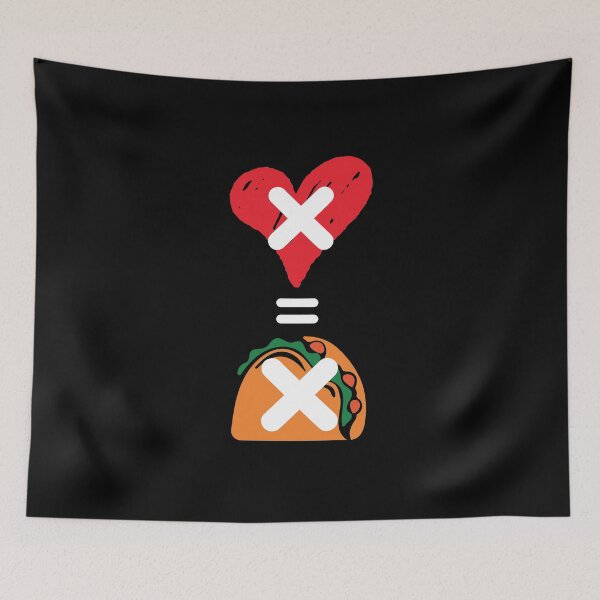 Item preview, NO LOVE NO TACOS designed and sold by Blaacklight.