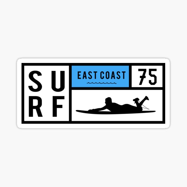 Surf East Coast Sticker