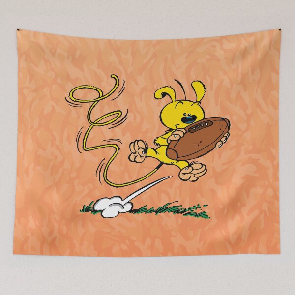 Item preview, Marsupilami babie with football - Peach design designed and sold by Hubashop.