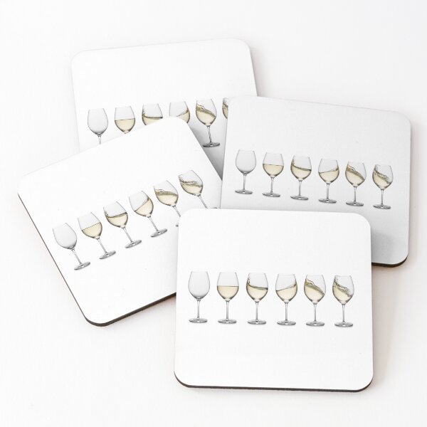 Artikelvorschau, Weinprobe - Weißweingläser. entworfen und verkauft von wineandwords.