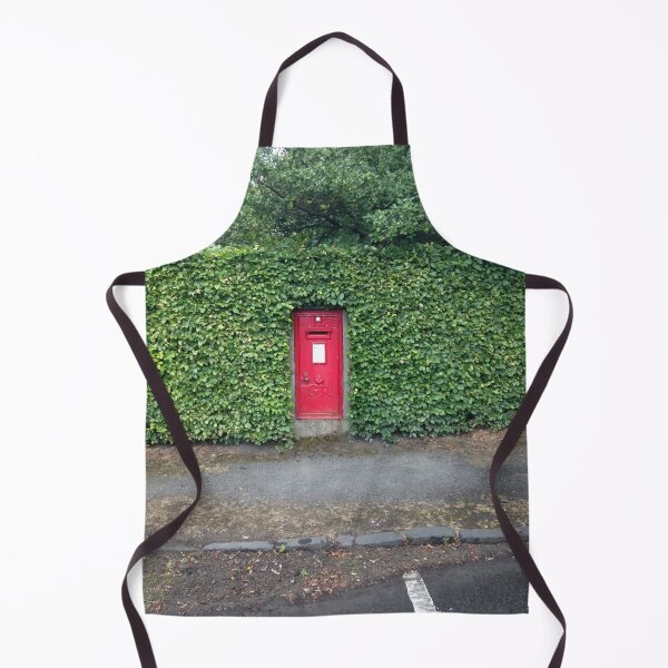 Item preview, 'Post Box in a Hedge' Urban Glasgow Vectorized Photographic Image designed and sold by Instaglasgows.