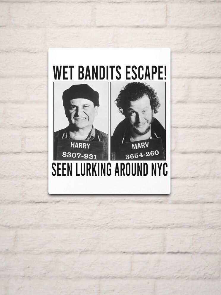 Wet Bandits Wanted Poster - Christmas - Sticker