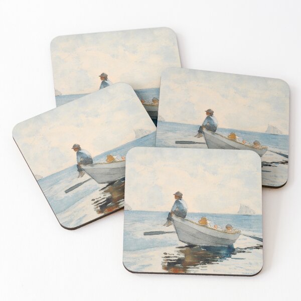 Item preview, Boys in a Dory Watercolor by Winslow Homer designed and sold by Vintage Wall Art.