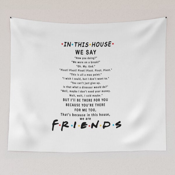 Item preview, Friends House Rules designed and sold by EstiloSoul.
