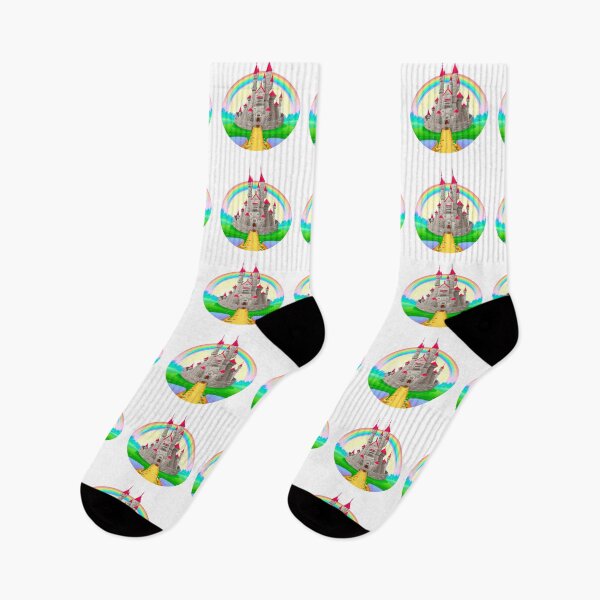 Item preview, Rainbow Castle designed and sold by TrueTrippyArts.