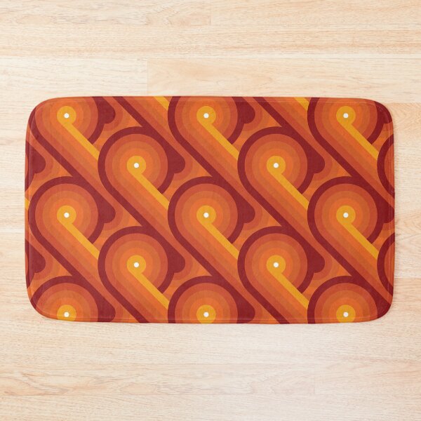 Item preview, Disco Circles Geometric Pattern – Orange designed and sold by RoguePatterns.