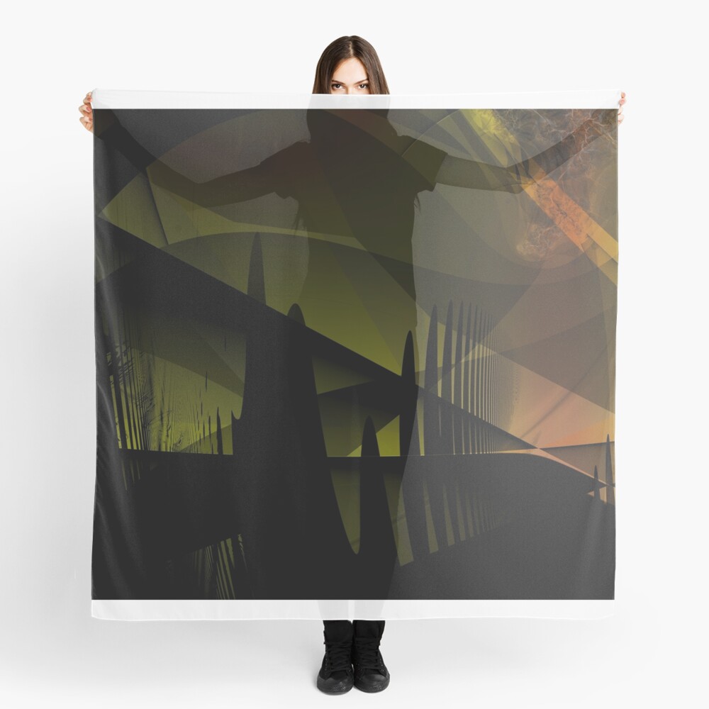Abstract Landscape Art Scarf
