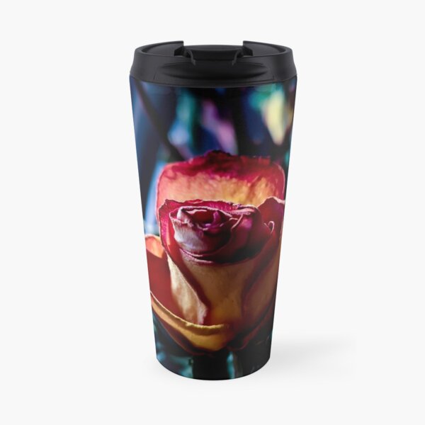 Orange Rose Travel Mug