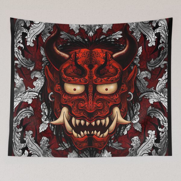 Item preview, Silver and Red Gothic Oni designed and sold by Abysm Internal.