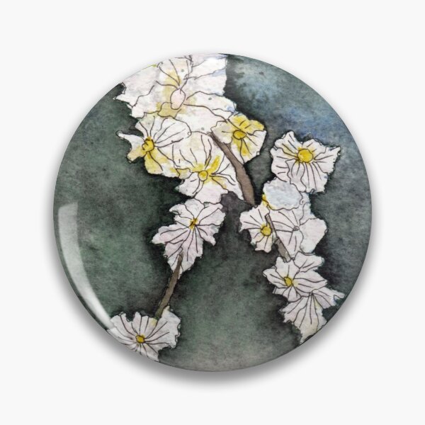 Item preview, Branch with flowers on a dark background designed and sold by Cacatuart.