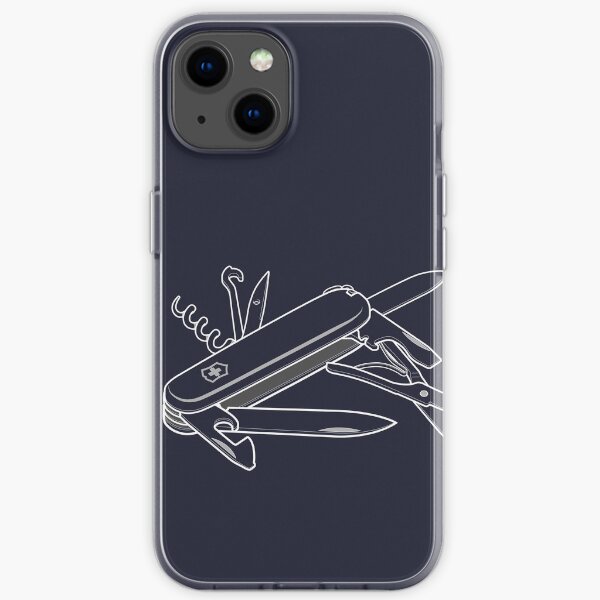 Swiss Army Knife White iPhone Soft Case