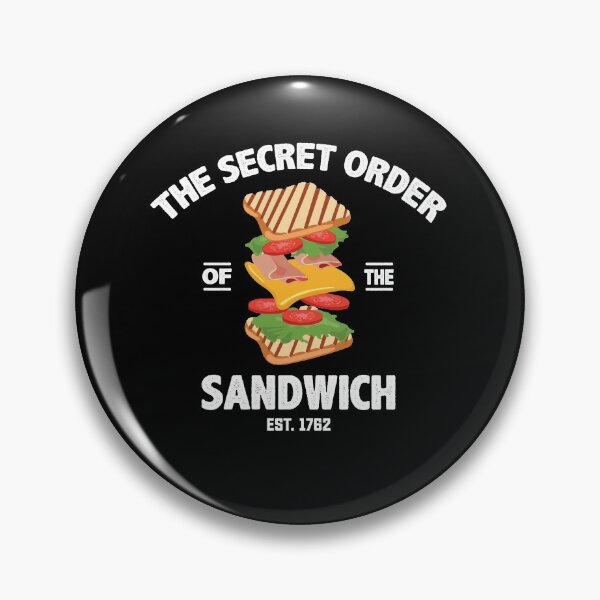 Item preview, The Secret Order Of The Sandwich - Sandwiches Day Pun Art designed and sold by Dressed For  Duty.