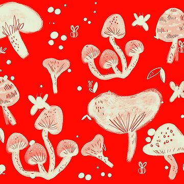 Artwork thumbnail, Mushroom Mushroom Red Red by Joannemk