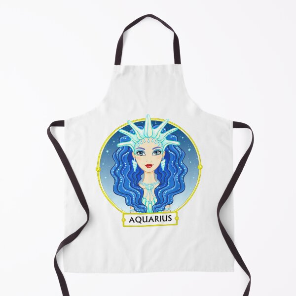 Item preview, Zodiac sign Aquarius. Fantastic princess, animation portrait. Background - a frame, the night star sky. designed and sold by YanaZvereva.