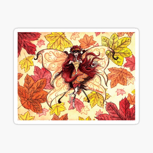 Fall Faerie Sticker
