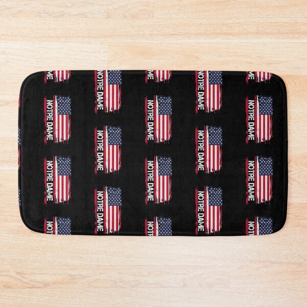 Item preview, Notre Dame Vintage Font USA Flag designed and sold by Merica1st.