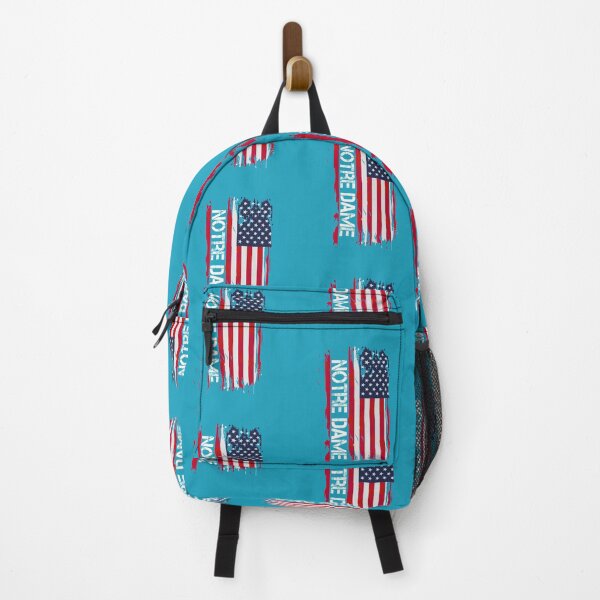 Item preview, Notre Dame Vintage Font USA Flag designed and sold by Merica1st.