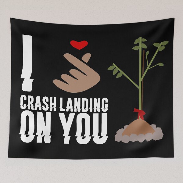 Item preview, Crash Landing On You - I love Crash Landing On You - Finger Heart - Black designed and sold by AJ-DesignCo.