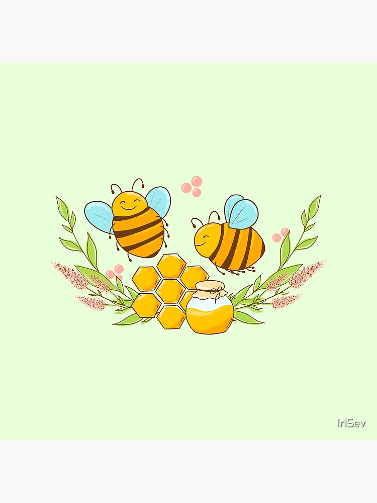 Cotton Bee Words Animals Flowers Floral Nature Bee Happy Busy Bee Sweet Bees  White Cotton Fabric Print by the Yard (SB20362-100WHITE)