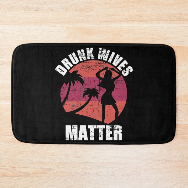 Item preview, Drunk wives matter image with palm trees designed and sold by mermaidselina.