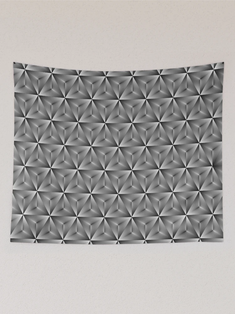 Thumbnail 2 of 3, Tapestry, Triangular pattern designed and sold by flashcompact.