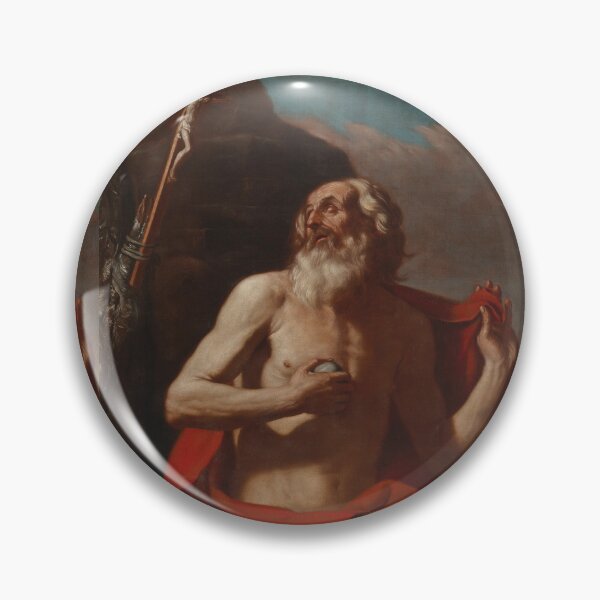 Item preview,  Study of Saint Peter vintage portrait - giovanni francesco barbieri  designed and sold by Vintage Designs +.