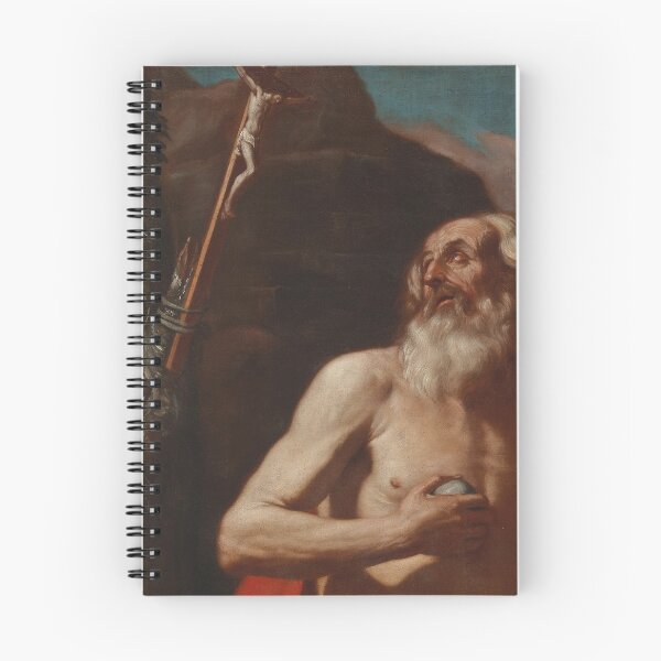 Item preview,  Study of Saint Peter vintage portrait - giovanni francesco barbieri  designed and sold by Vintage Designs +.
