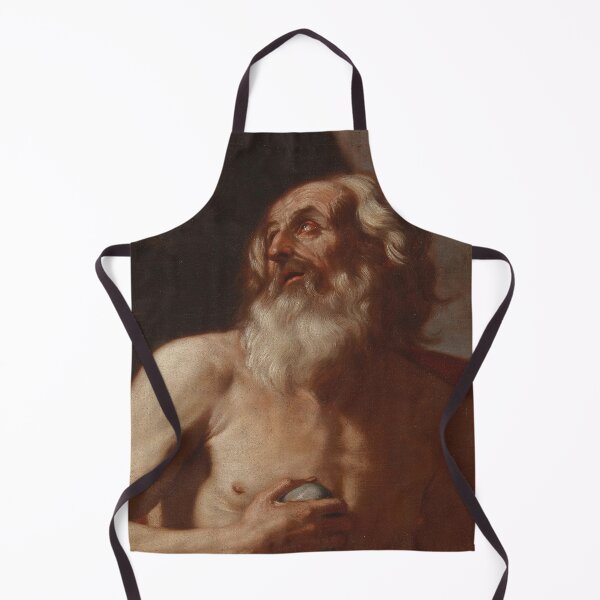 Item preview, Study of Saint Peter vintage portrait - giovanni francesco barbieri designed and sold by Vintage Designs +.