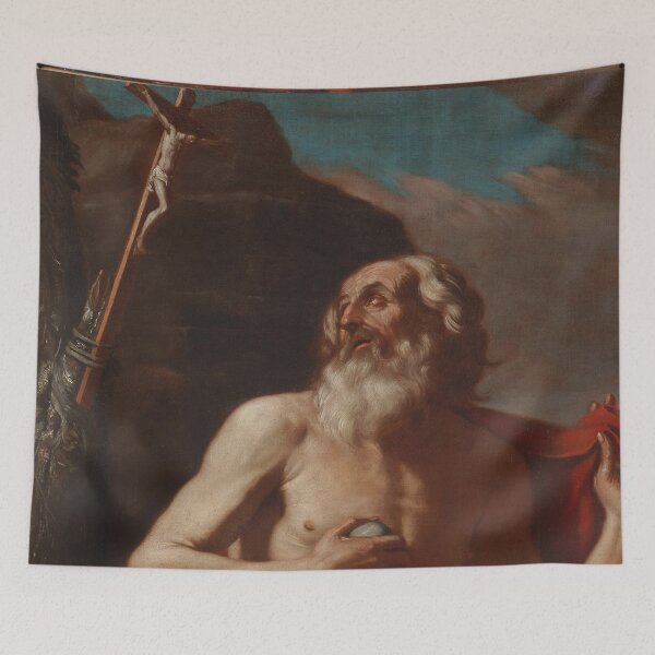 Item preview,  Study of Saint Peter vintage portrait - giovanni francesco barbieri  designed and sold by Vintage Designs +.