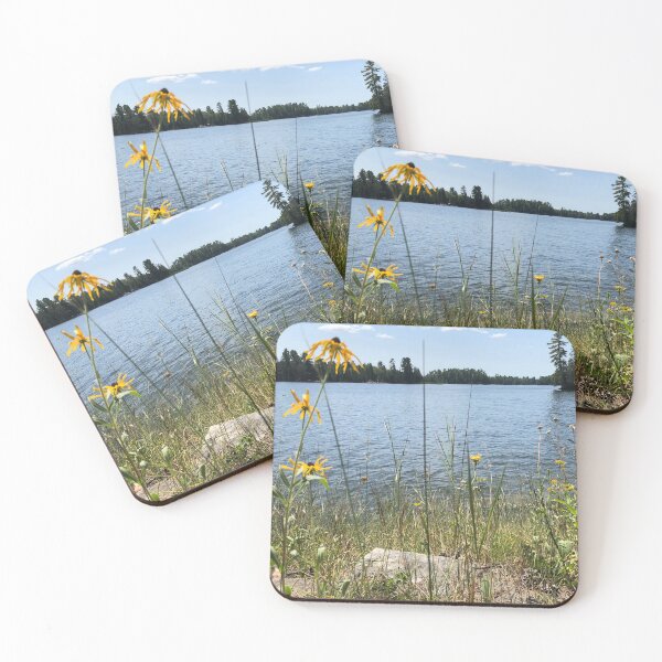 Item preview, lake and flowers designed and sold by bluegray.