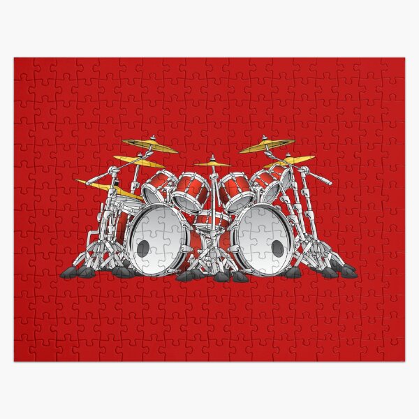 Item preview, 10 Piece Rock Drum Set Cartoon designed and sold by hobrath.