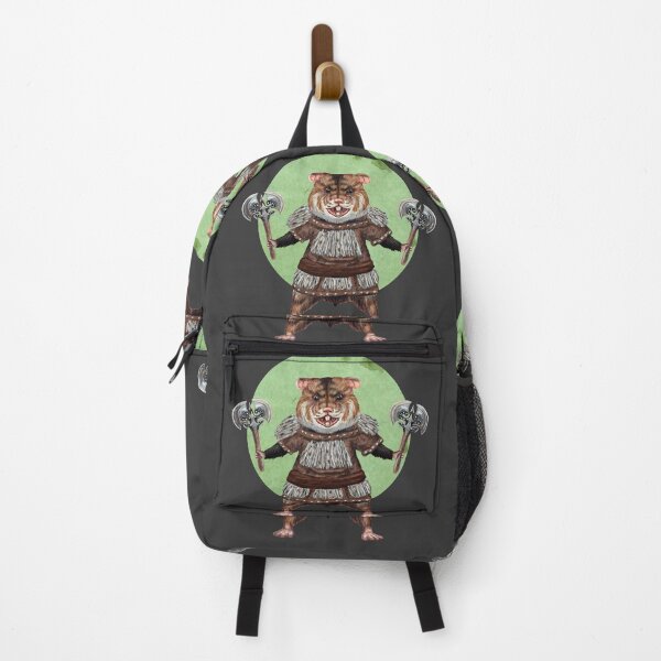 Item preview, Axe Weilding Hamster in grey designed and sold by CharlieCreature.