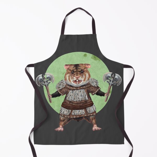 Item preview, Axe Weilding Hamster in grey designed and sold by CharlieCreature.