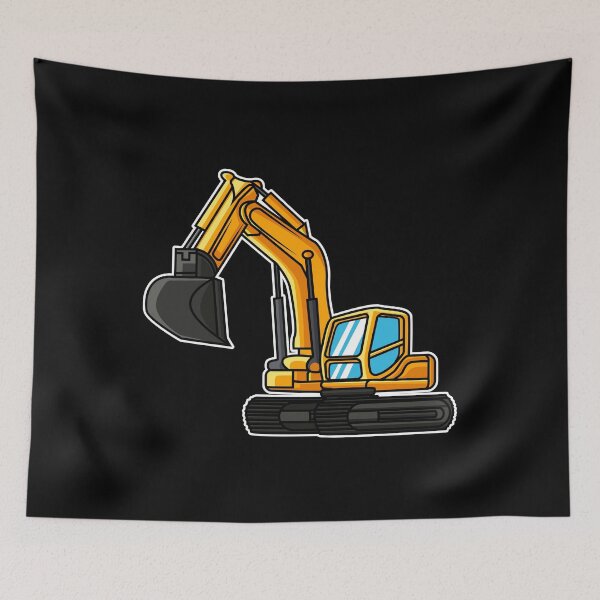 Item preview, Excavator gift idea child excavator driver construction site designed and sold by LuminOrb.
