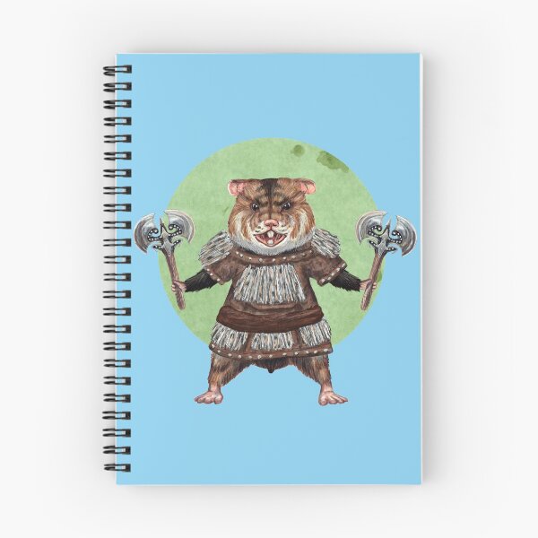 Item preview, Axe Weilding Hamster in blue designed and sold by CharlieCreature.