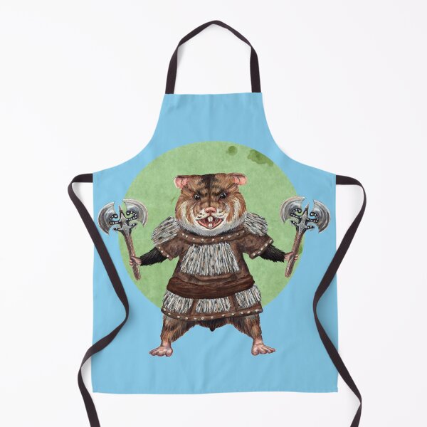 Item preview, Axe Weilding Hamster in blue designed and sold by CharlieCreature.