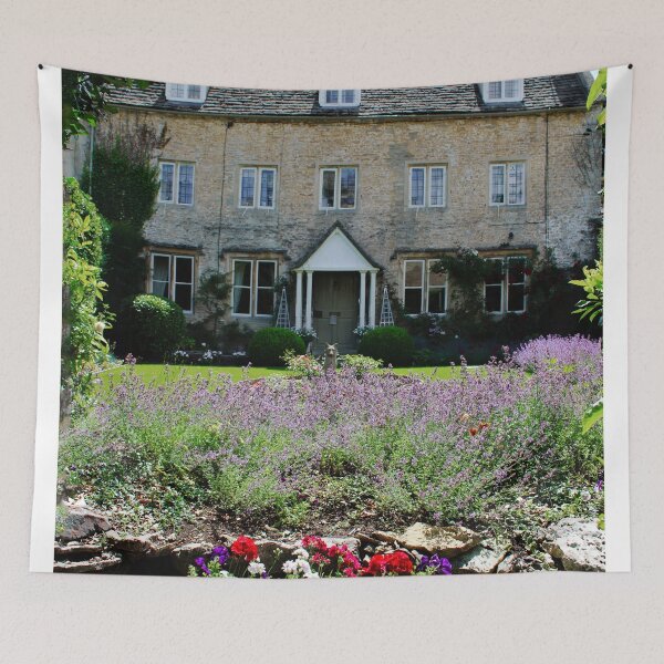 Item preview, Traditional Cottages and Flower Garden, Bibury, Cotswolds, England  designed and sold by BritishYank.