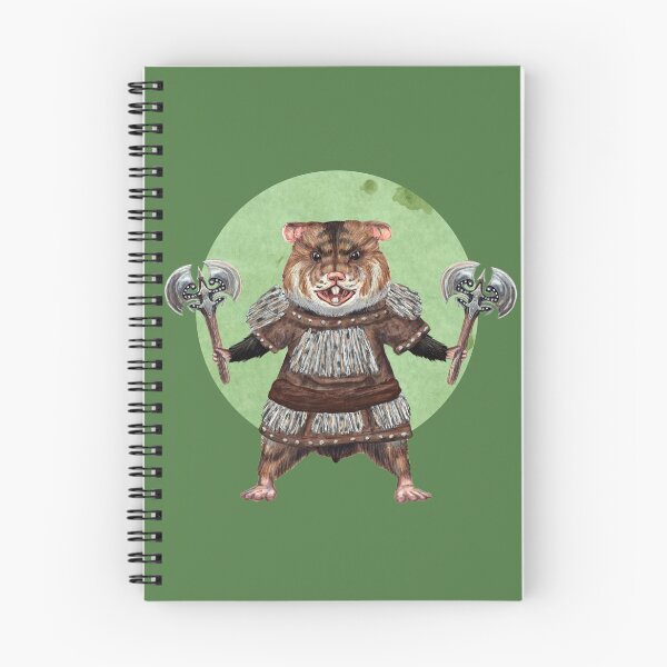 Item preview, Axe Weilding Hamster in green designed and sold by CharlieCreature.