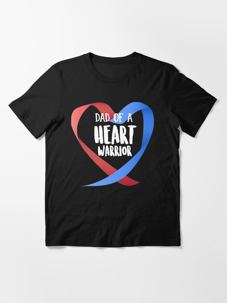 Alternate view of Dad Of A Heart Warrior Chd Awareness Hoodie Essential T-Shirt
