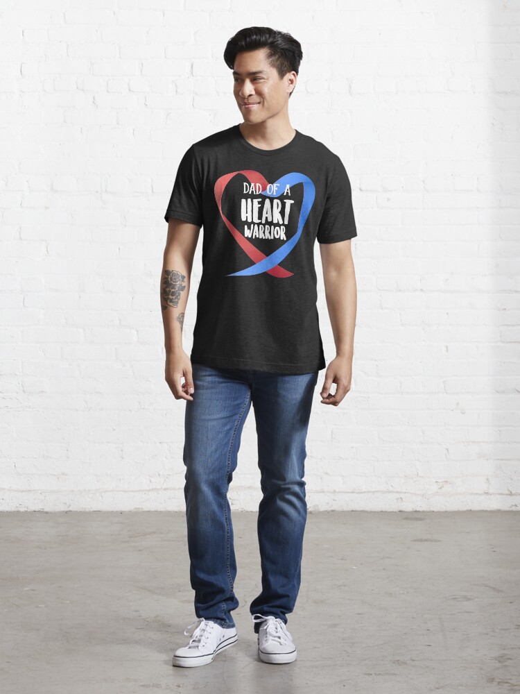 Alternate view of Dad Of A Heart Warrior Chd Awareness Hoodie Essential T-Shirt