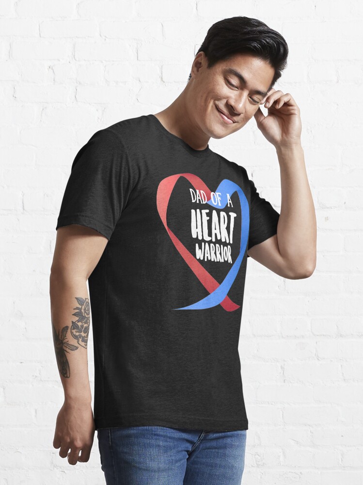 Alternate view of Dad Of A Heart Warrior Chd Awareness Hoodie Essential T-Shirt