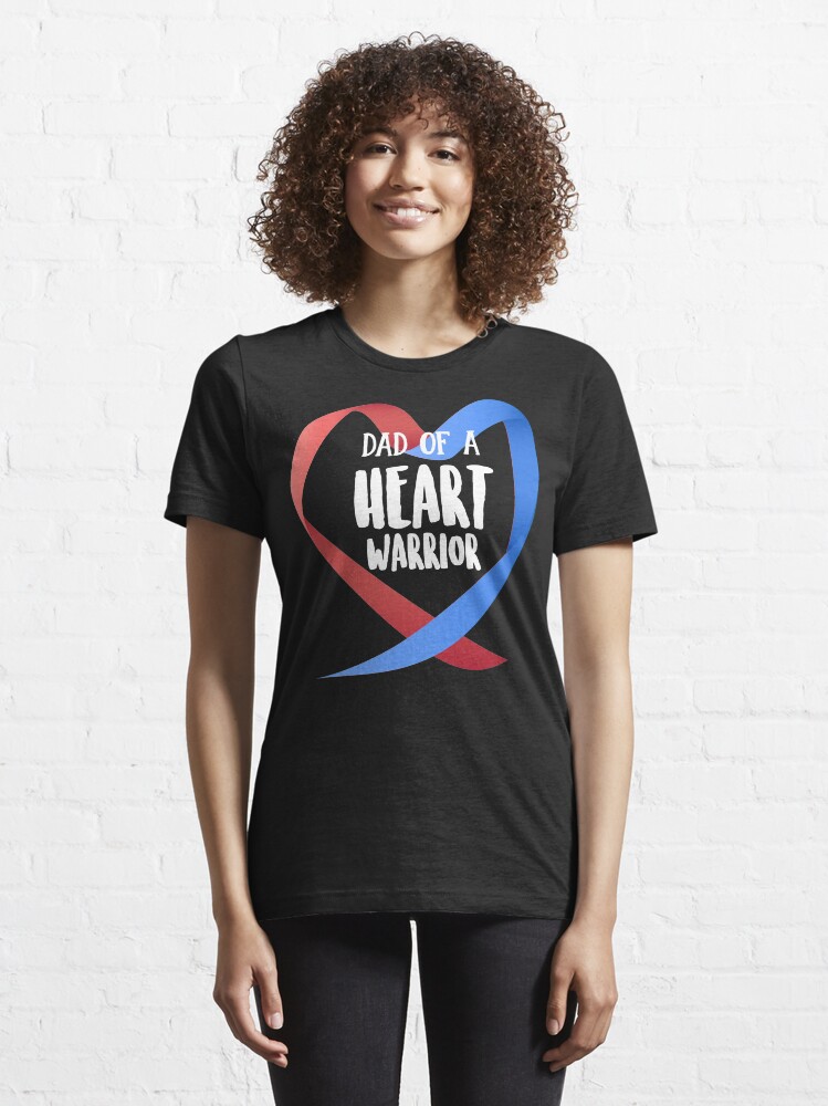 Alternate view of Dad Of A Heart Warrior Chd Awareness Hoodie Essential T-Shirt