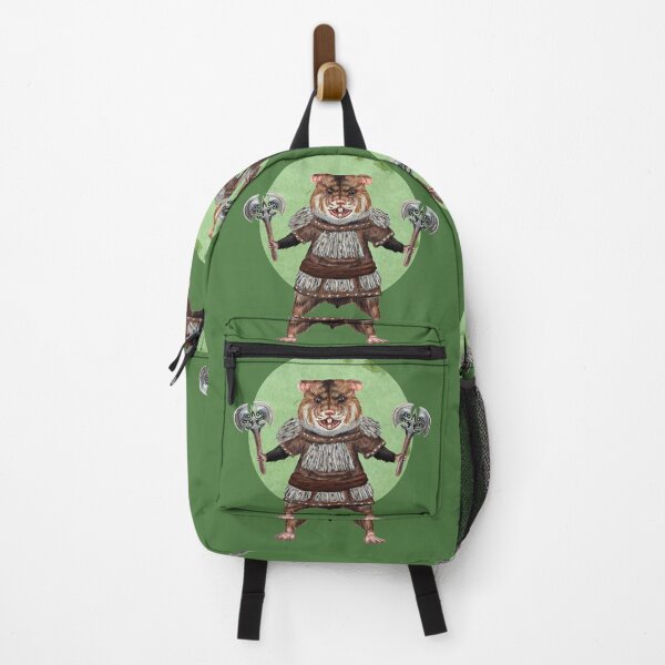 Item preview, Axe Weilding Hamster in green designed and sold by CharlieCreature.