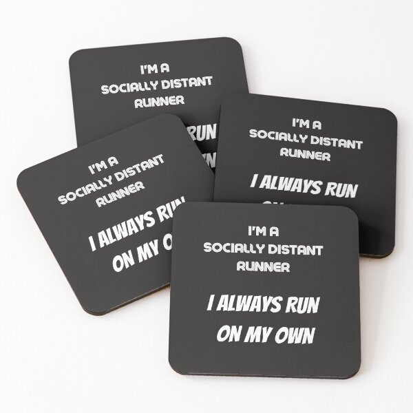 Item preview, I'm a socially distant runner. I always run on my own. designed and sold by Lawro007.